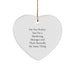 Funny Marketing Manager Heart Ornament, 'I'm Not Perfect' Quote, Gifts from Friends, for Marketing Managers, Christmas Unique Gifts - Image 1