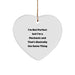 Funny Mechanic Gifts, Heart Ornament with Quote, Gifts from Men for Mechanic Friends, Unique Christmas Unique Gifts for Him - Image 1