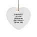 Funny Operator Gifts from Family - Heart Ornament for Operator - I'm Not Perfect But I'm An Operator - Image 1