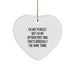 Funny Optometrist Gifts, Heart Ornament, I'm Not Perfect But I'm An Optometrist And That's Basically The Same Thing, Gifts from Women to Men for Optometrist - Image 1