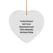 Funny Optometrist Heart Ornament Gifts from Men to Optometrist Friends and Family Members for Christmas Unique Gift Ideas - Image 1