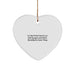 Funny Oral Surgeon Gifts from Men Friends for Christmas Unique Heart Ornament with 'I'm Not Perfect But I'm An Oral Surgeon And That's Basically The Same Thing' Quote - Image 1
