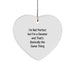 Funny Senator Gifts, Heart Ornament Christmas Unique Gifts from Men, Women, Friends, Coworkers, Family to Senator, Men, Women, Friends, Coworkers, Family - I'm Not Perfect Quote - Image 1