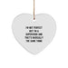 Funny Supervisor Heart Ornament Gifts for Supervisor, Men, Coworkers, Family, Christmas Unique Gifts from Friends, Family - Image 1