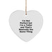 Funny Teller Gifts from Men to Friends, Heart Ornament, Christmas Unique Gifts for Teller - Image 1