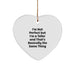 Funny Teller Gifts, Heart Ornament for Teller, I'm Not Perfect But I'm A Teller And That's Basically The Same Thing, Gifts from Friends to Family, Christmas Unique Decorations - Image 1