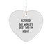 Actor Gifts from Men - Funny Quote Heart Ornament for Christmas Unique Gifts - Image 1