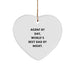 Funny Agent By Day Heart Ornament, Gifts from Men for Agent, Unique Christmas Unique Gifts for Him - Image 1
