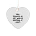 Civil Engineer Dad Gifts from Men, Unique Heart Ornament for Civil Engineer, Christmas Funny Quote Heart Shaped Decoration - Image 1