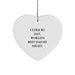 Clerk Gifts for Men - Funny Clerk By Day, World's Best Dad By Night Heart Ornament, Christmas Unique Gifts from Friends - Image 1