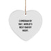 Comedian by Day Funny Heart Ornament Gifts from Dad Unique Handmade Christmas Decorations for Comedian Friends and Family - Image 1