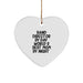 Funny Band Director Gifts from Mom - Heart Ornament for Christmas, 'Band Director By Day, World's Best Mom By Night.' - Image 1