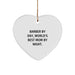 Barber Gifts by Day, Heart Ornament by Night, Funny Christmas Unique Gift for Men, Women, Friends, and Family - Image 1