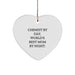 Chemist Gifts from Men, Heart Ornament Quote 'Chemist By Day, World's Best Mom By Night.' for Christmas Unique Gifts - Image 1