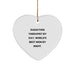 Funny Radiation Therapist Gifts for Christmas, Heart Ornament with 'Radiation Therapist By Day, World's Best Mom By Night' Quote, Unique Gifts from Family - Image 1