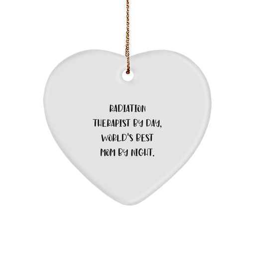Funny Radiation Therapist Gifts, Heart Ornament for Family, Gifts from Mom, Gifts for Radiation Therapist, Christmas Unique Gift - Image 1