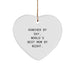Funny Rancher Gifts from Men Christmas Unique Gifts for Rancher By Day, World's Best Mom By Night Heart Ornament - Image 1