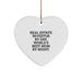 Funny Real Estate Investor Gifts, Heart Ornament for Real Estate Investor Moms, Christmas Unique Gifts from Mom to Real Estate Investor - Image 1