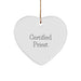 Funny Certified Priest Heart Ornament Gifts from Friends for Christmas - Image 1