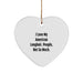American Longhair Cat Funny Heart Ornament, I Love My American Longhair, People Not So Much Gifts from Friends, Christmas Unique Gifts for American Longhair Cat - Image 1