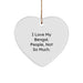 Funny Bengal Cat Gifts for Bengal Cat Lovers White Heart Ornament Gifts from Family - Image 1