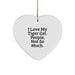 Funny Tiger Cat Gifts for Men Women Christmas Unique Heart Ornament - Image 1
