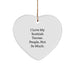 Funny Scottish Terrier Dog Gifts, Heart Ornament for Men, Women, Friends, Family - I Love My Scottish Terrier, People, Not So Much. - Image 1