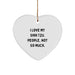 Funny Shih Tzu Dog Lovers Gifts from Friends and Family, Heart Ornament for Christmas Unique Presents - Image 1