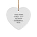 Siamese Cat Mom Gifts, Heart Ornament, Funny Quote, Christmas Unique Gifts from Family, Gifts for Siamese Cat Lovers - Image 1