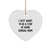 Bengal Cat Mom Heart Ornament Gifts from Family for Christmas - Funny Quote Home Decor - Image 1