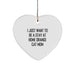 Funny Orange Cat Gifts, Heart Ornament for Orange Cat Mom, Gifts from Women, Gifts for Orange Cat Lover, Orange Cat Christmas Unique Gifts - Image 1