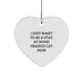Orange Cat Mom Gifts from Friends - I Just Want To Be A Stay At Home Orange Cat Mom Heart Ornament for Christmas - Image 1