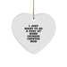Funny Chinese Crested Dog Mom Heart Ornament Gifts from Friends for Chinese Crested Dog, Inspirational Quote, Christmas Unique Gifts - Image 1