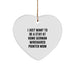 German Wirehaired Pointer Dog Mom Heart Ornament Funny Gift from Family for Christmas Unique - Image 1