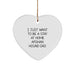 Funny Afghan Hound Dog Dad Gifts for Men, Christmas Unique Heart Ornaments, I Just Want To Be A Stay At Home Afghan Hound Dad - Image 1