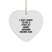 Funny Afghan Hound Dog Lover Gifts from Dad to Friends for Christmas Unique Heart Ornament - Image 1