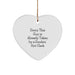 Gifts for a Clerk, Funny Clerk Heart Ornament, Christmas Unique Gifts from Friends - Image 1