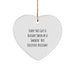 Funny Executive Assistant Gifts from Friends, Heart Ornament, Christmas Unique Gift for Smokin' Hot Executive Assistant Lover - Image 1