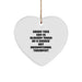 Funny Occupational Therapist Gifts from Friends for Men, Women, Coworkers, Family - Heart Ornament Sorry This Guy Is Already Taken By A Smokin' Hot Occupational Therapist - Image 1