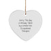 Funny Occupational Therapist Gifts from Friends for Men - Heart Ornament with Sorry This Guy Is Already Taken Quote - Image 1