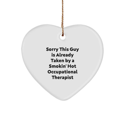Funny Occupational Therapist Gifts, Gifts from Coworkers, Heart Ornament for Christmas Unique Gifts, Gifts for Occupational Therapist - Image 1