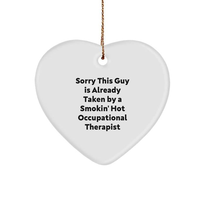 Funny Occupational Therapist Gifts, Gifts from Coworkers, Heart Ornament for Christmas Unique Gifts, Gifts for Occupational Therapist - Image 1