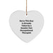 Funny Occupational Therapist Gifts, Gifts from Coworkers, Heart Ornament for Christmas Unique Gifts, Gifts for Occupational Therapist - Image 1