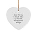 Funny Operations Manager Gifts Christmas Unique Heart Ornaments Gifts from Men for Operations Manager, Heart Shaped MDF with Gold Cord, Sorry This Guy Is Already Taken - Image 1