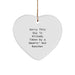 Funny Rancher Heart Ornament, Gifts from Friends for a Smokin' Hot Rancher, Christmas Unique Gifts - Image 1