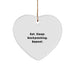 Funny Backpacking Gifts from Men to Friends for Christmas Unique Heart Ornament - Image 1