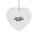 Funny Backpacking Heart Ornament Gifts from Men to Friends for Christmas - Eat. Sleep. Backpacking. Repeat. - Image 1