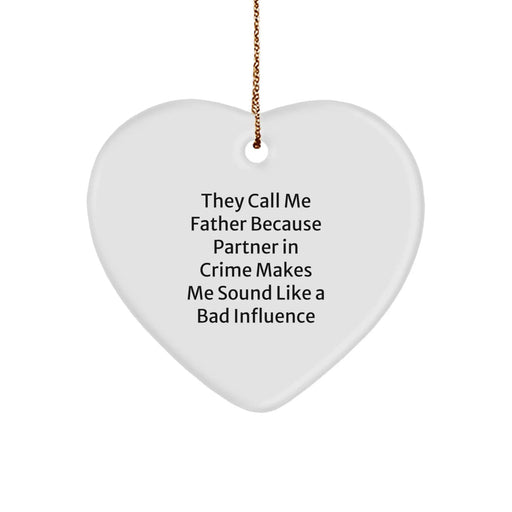 Father's Heart Ornament Gifts from Men for Father on Christmas Unique - Image 1