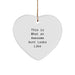 Gifts from Family for Awesome Aunt Heart Ornament This Is 'What An Awesome Aunt Looks Like' Funny White Heart Shaped - Image 1