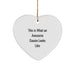 Funny Cousin Heart Ornament, Gifts from Men to Cousin, Christmas Unique Gifts for Cousin, This 'Is What An Awesome Cousin' Looks Like - Image 1